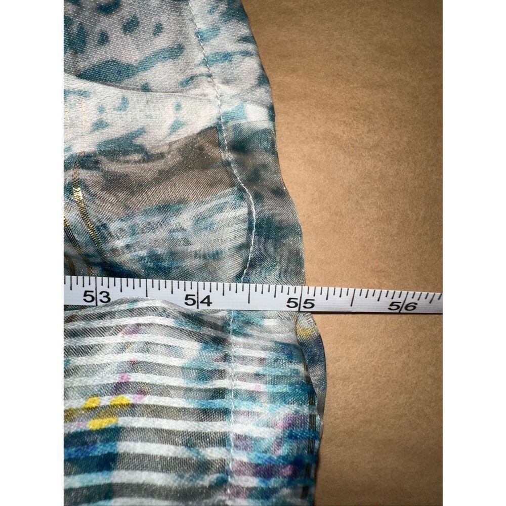Anthropologie Sz M Somerset Maxi Dress Halter Edition Shimmer Blue - Picture 13 of 13